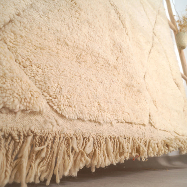 Tapis Béni Ouarain 235 x 150cm - Écru