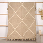 Tapis Zanafi 235 x 140cm - Beige et petites franges