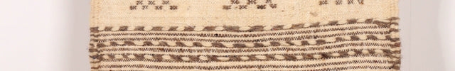 Descente de lit berbère Zanafi 100 x 50cm - Marron et Écru