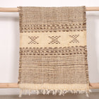 Descente de lit berbère Zanafi 100 x 50cm - Marron et Écru