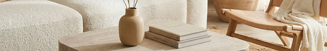 Table basse travertin 100cm – Bords arrondis