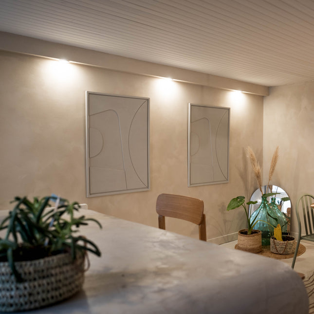 Tableau décoratif en relief beige