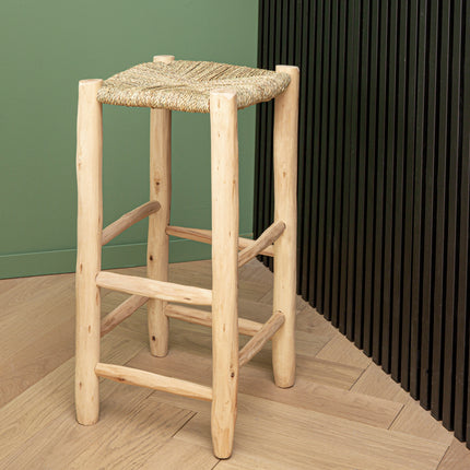 Tabouret de bar en bois - 80cm