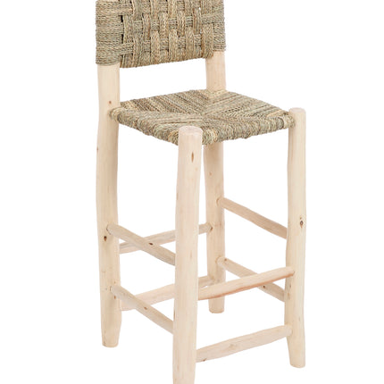Chaise haute en bois et corde - 65cm