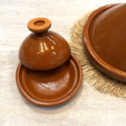 Tajine en terre cuite émaillée