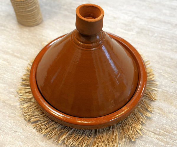 Tajine en terre cuite émaillée