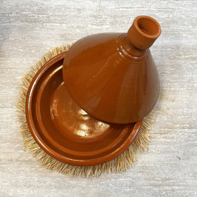 Tajine en terre cuite émaillée