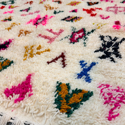 Tapis berbère Azilal 262 x 156cm - Dessins multicolores