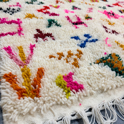 Tapis berbère Azilal 262 x 156cm - Dessins multicolores