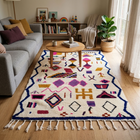 Tapis berbère Azilal 251 × 165cm - Dessins multicolores