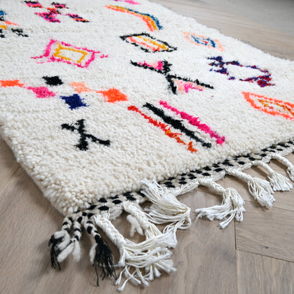 Tapis berbère Azilal 102 x 164cm - Dessins multicolores