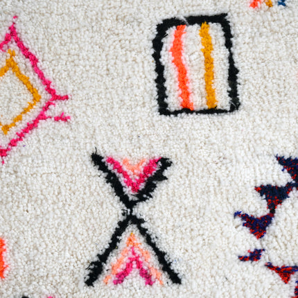 Tapis berbère Azilal 102 x 164cm - Dessins multicolores