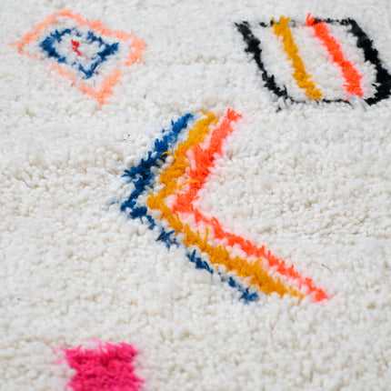 Tapis berbère Azilal 102 x 164cm - Dessins multicolores