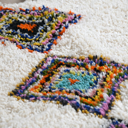 Tapis berbère Azilal 98 x 138cm - Dessins multicolores
