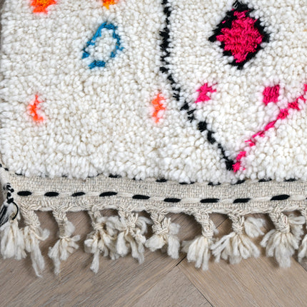 Tapis berbère Azilal 105 x 145cm - Dessins multicolores