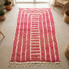 Tapis berbère en relief 244 × 155 cm - Rose