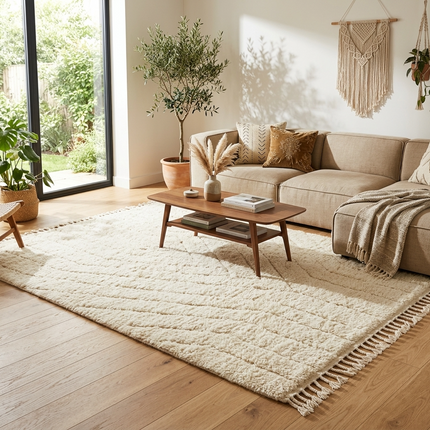 Tapis Béni Ouarain 215 x 304cm - Triangles