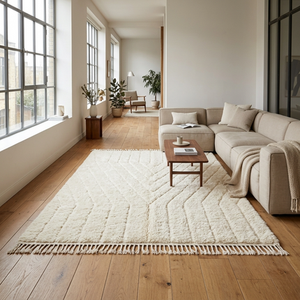 Tapis Béni Ouarain 215 x 304cm - Triangles