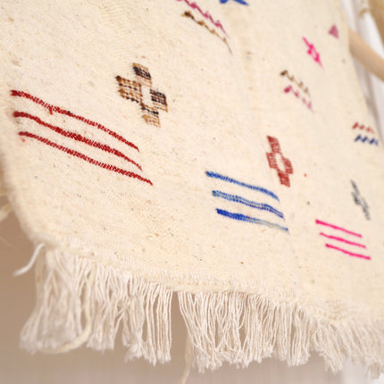 Tapis Kilim 153 x 95cm - Symboles berbères multicolores