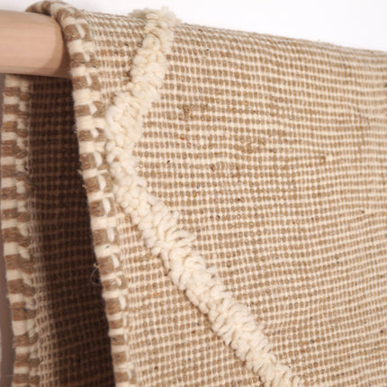 Tapis Zanafi 235 x 140cm - Beige et petites franges