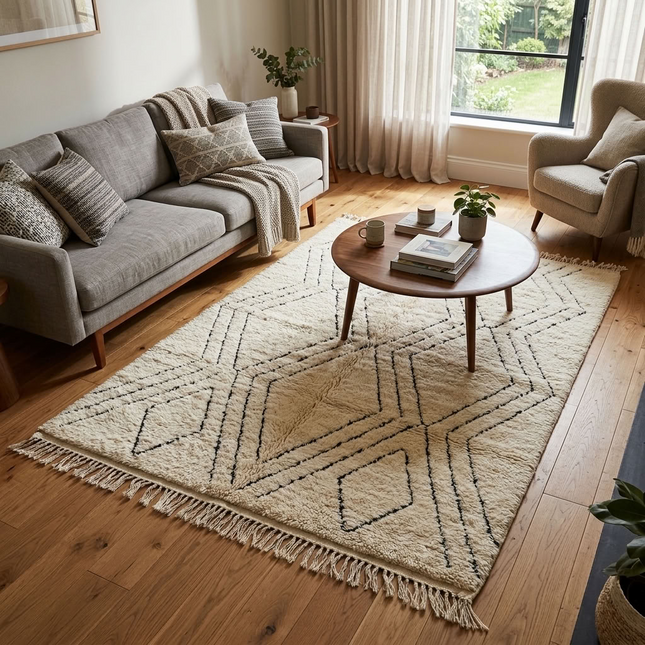 Tapis Béni Ouarain 165 x 227cm