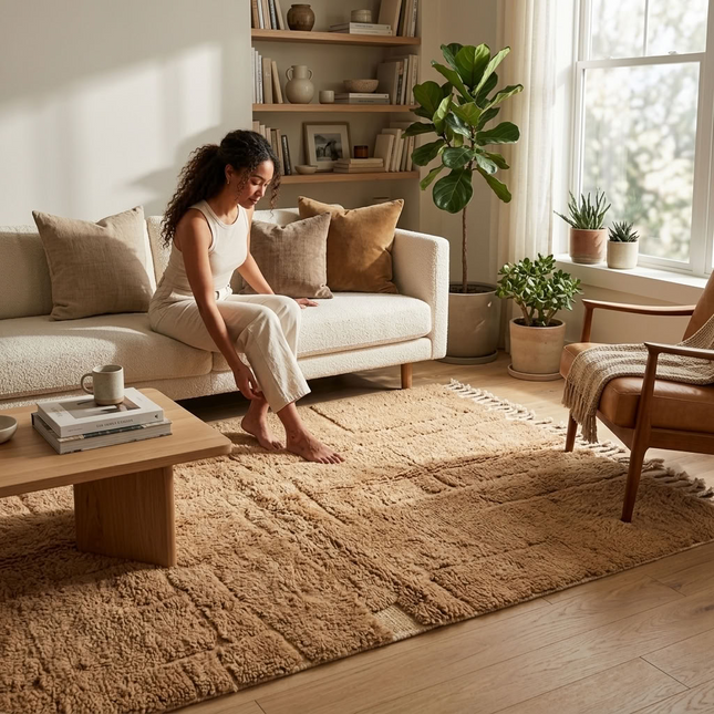 Tapis Mrirt 250 x 160 cm - Marron camel