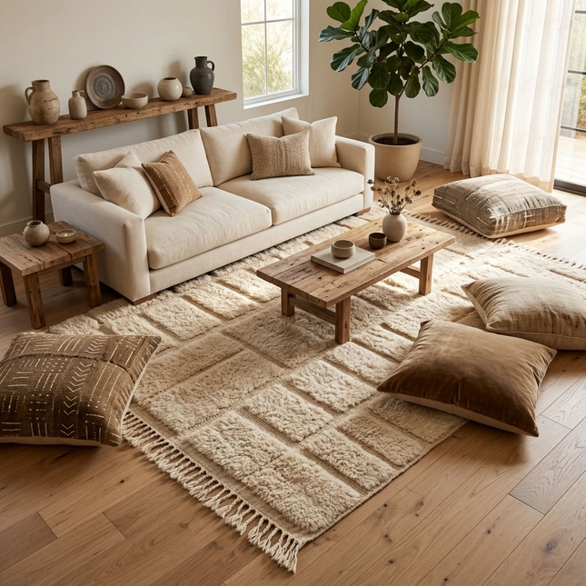 Tapis Mrirt 286 x 215 cm - Beige