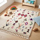 Tapis berbère Azilal 100 x 145cm - Dessins multicolores