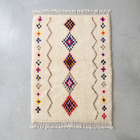 Tapis berbère Azilal 100 x 140cm - Dessins multicolores