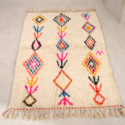 Tapis berbère Azilal 175 x 110cm - Dessins multicolores