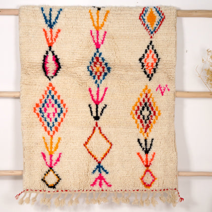 Tapis berbère Azilal 175 x 110cm - Dessins multicolores