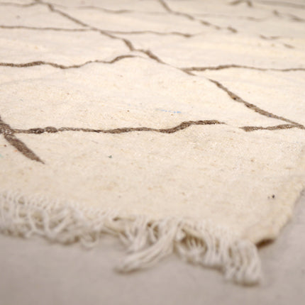 Tapis berbère Kilim 240 x 150 cm - Géométrique marron