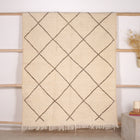 Tapis berbère Kilim 240 x 150 cm - Géométrique marron
