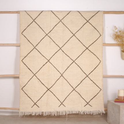 Tapis berbère Kilim 240 x 150 cm - Géométrique marron