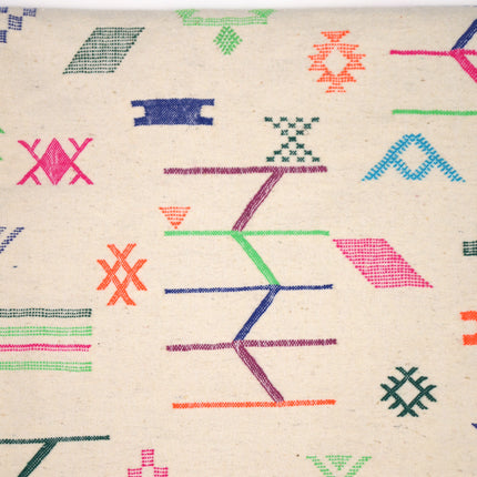 Tapis de couloir Kilim 272 x 80cm - Symboles berbères multicolores