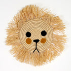 Décoration murale en raphia - Tête de lion