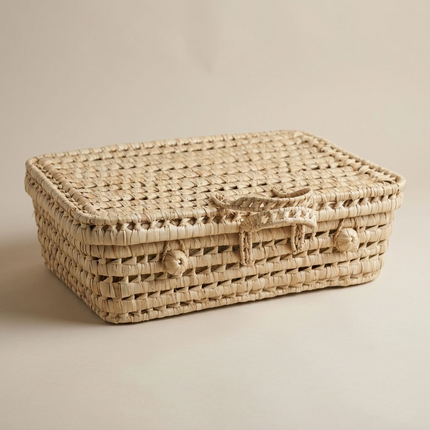 Valisette de rangement en osier 50cm