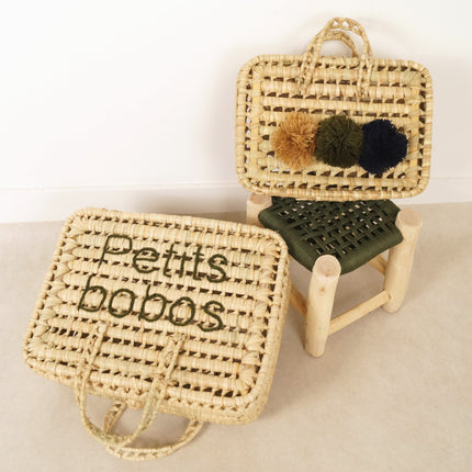 Valisette en feuilles de palmier - Personnalisable
