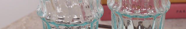 Verre Beldi strié arrondi 9,5cm - Lot de 6