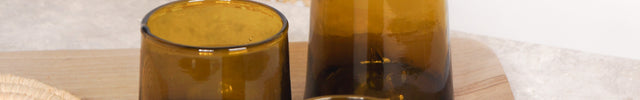 Verre Beldi - Ambre - Lot de 6