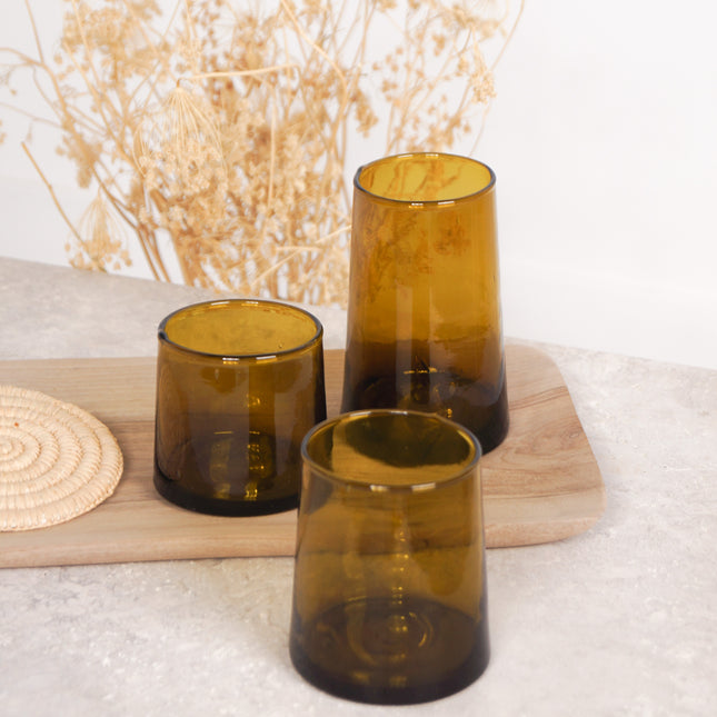 Verre Beldi - Ambre - Lot de 6