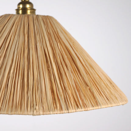 Suspension conique en raphia