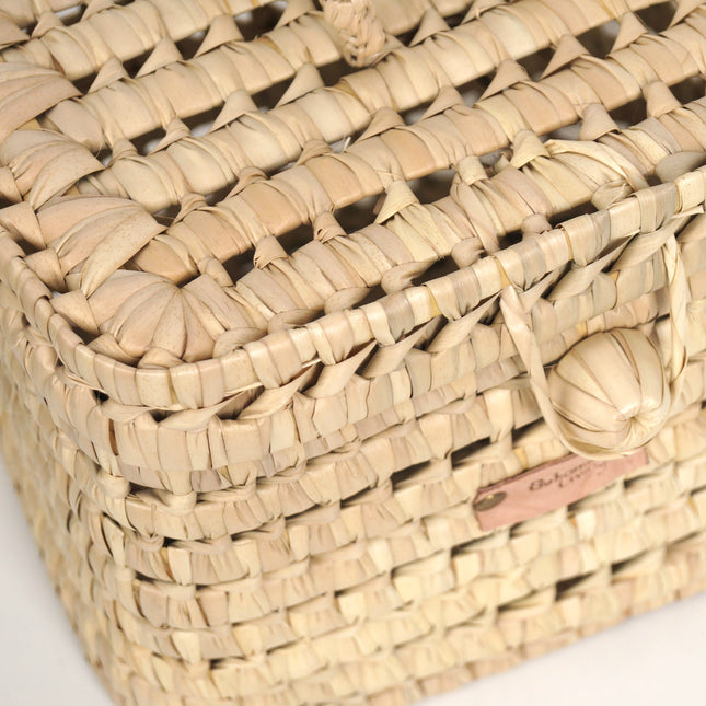 Vanity en feuilles de palmier