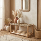Banc en bois avec rangement 80cm