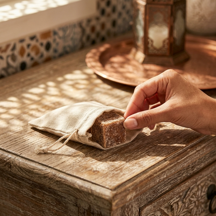 Carré d'ambre du Maroc - Parfum Solide pour la Maison