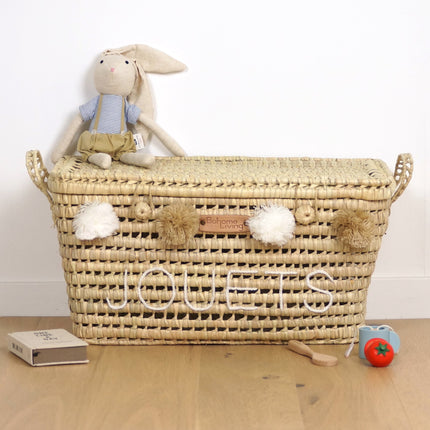 Malle de rangement en feuilles de palmier 60cm - Jouets