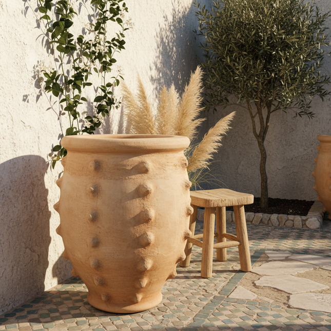 Jarre en terre cuite 60cm - Picots