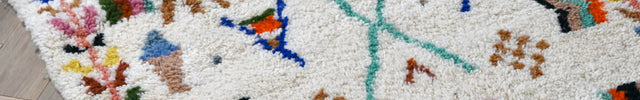 Tapis berbère Azilal 104 x 161cm - Dessins multicolores