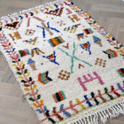 Tapis berbère Azilal 104 x 161cm - Dessins multicolores