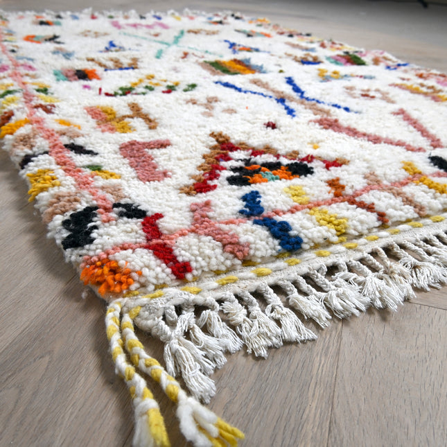 Tapis berbère Azilal 104 x 161cm - Dessins multicolores